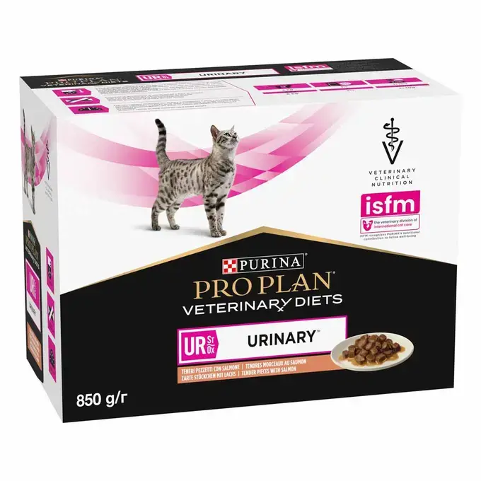 [J25100132] Feline Urinary St/Ox saumon (10 sachets 85 g) - Purina Veterinary Diets