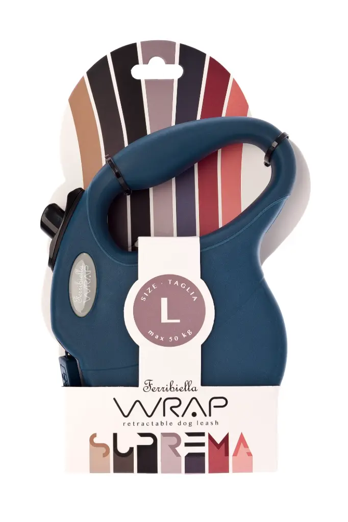 [J25100155] Laisse wrap suprema - Ferribiella (XS, Bleu)