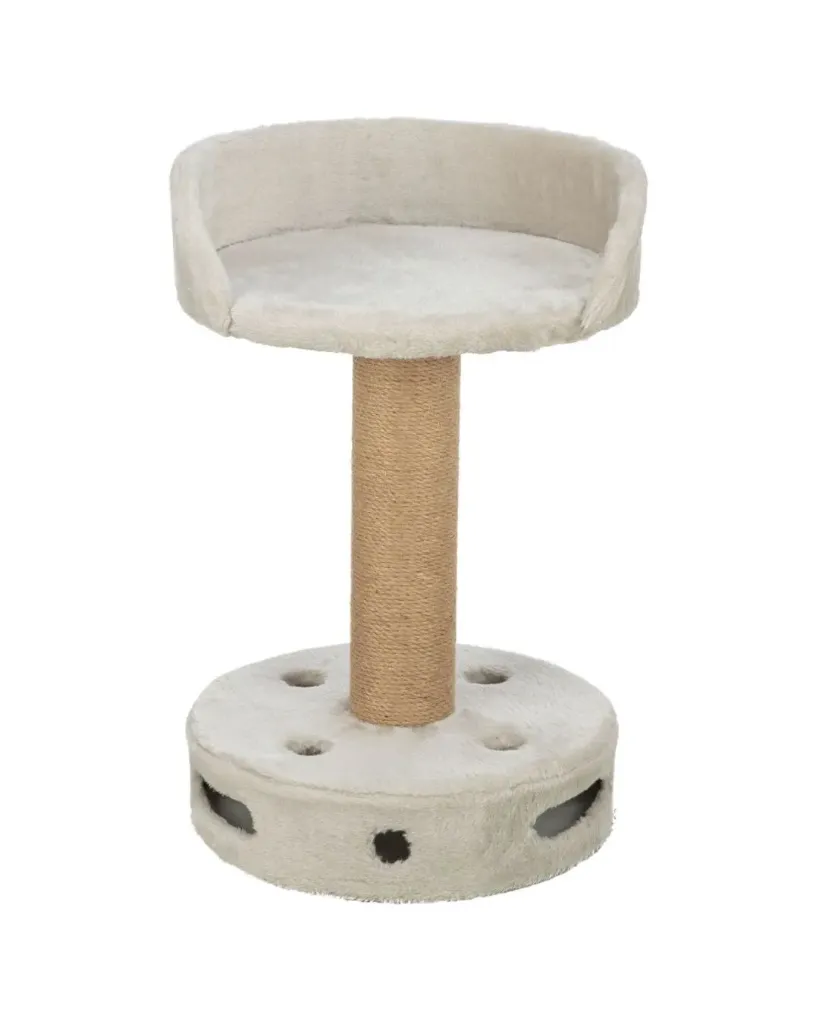 [J25110140] Arbre à chat Dalia avec panier et pied de jeu gris (54 cm) - Trixie