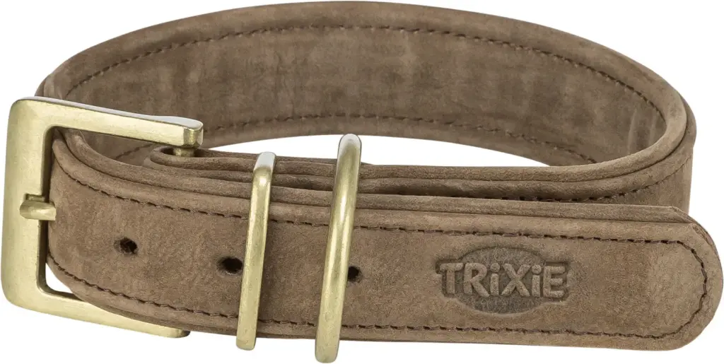 [J25110155] Collier Pure en cuir - Trixie (Brun, XS)