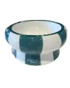 Gamelle céramique Cool Cat Club Vert & Beige (15.5 cm) - Ziggy