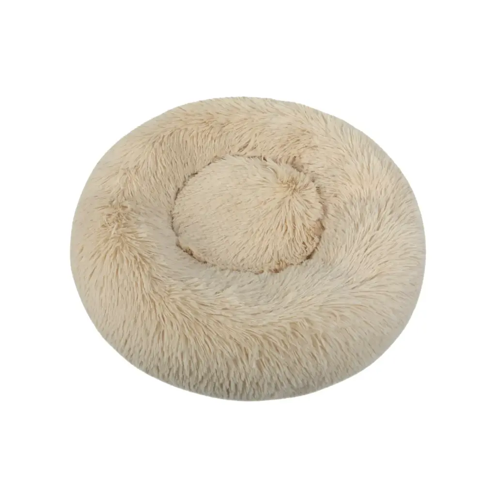 [J25110236] Corbeille ronde moelleuse écru (Taille 90) - Wouapy