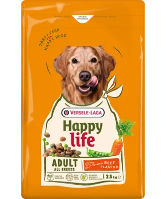 Happy Life Adult au goût de bœuf (2.5 kg) - Versele Laga