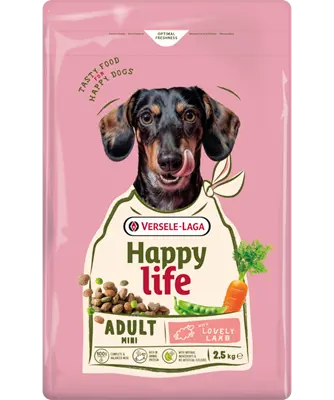 Happy life Adult Mini à l'agneau (2.5 kg) - Versele-Laga