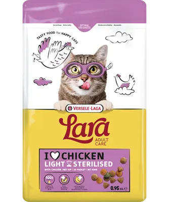 [J25110287] Lara Adult Care Light Sterilised avec poulet (950 g) - Versele-Laga