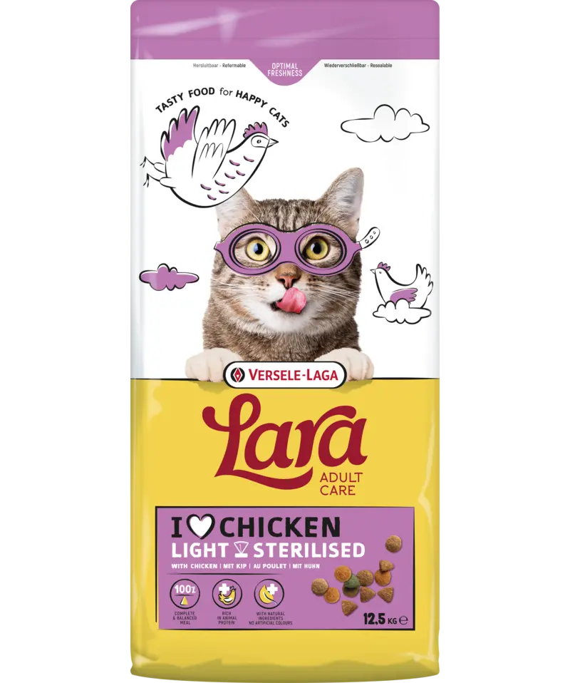 [J25110290] Lara Adult Care Light Sterilised avec poulet (12.5 kg) - Versele-Laga