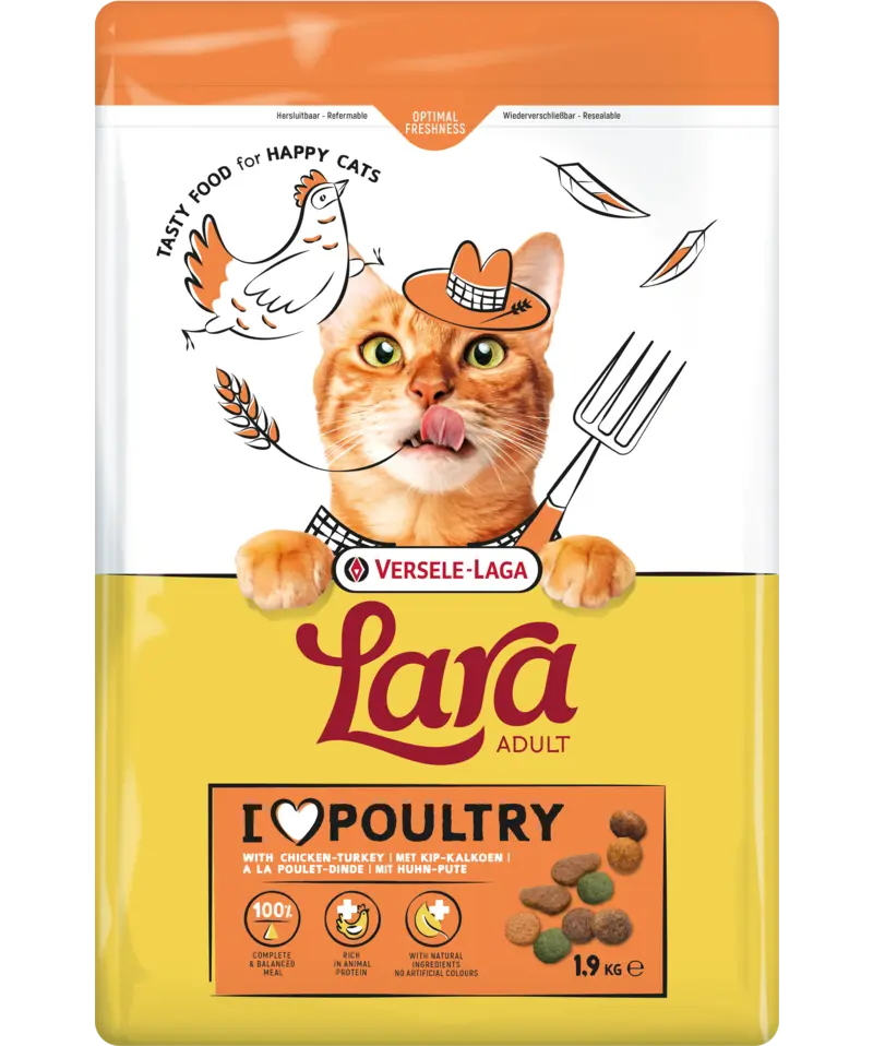 [J25110297] Lara Adult saveur poulet et dinde (1.9 kg) - Versele-Laga