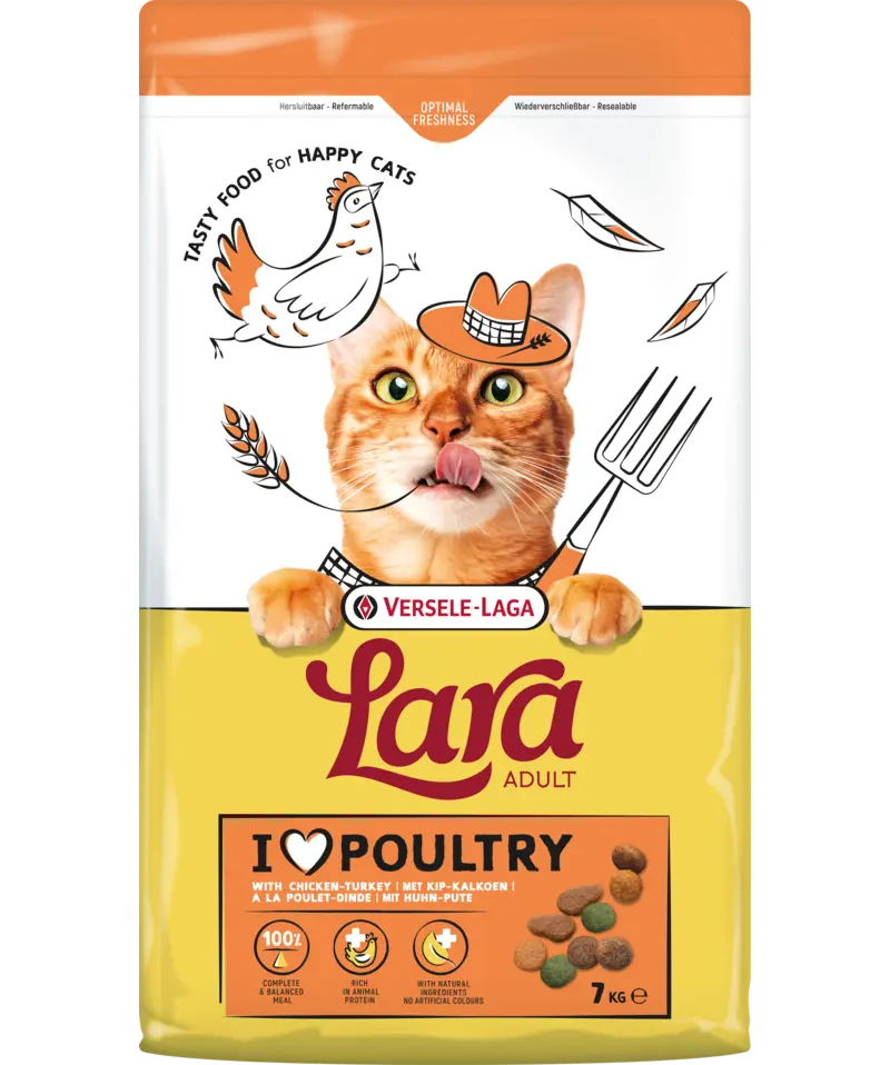 [J25110298] Lara Adult saveur poulet et dinde (7 kg) - Versele-Laga