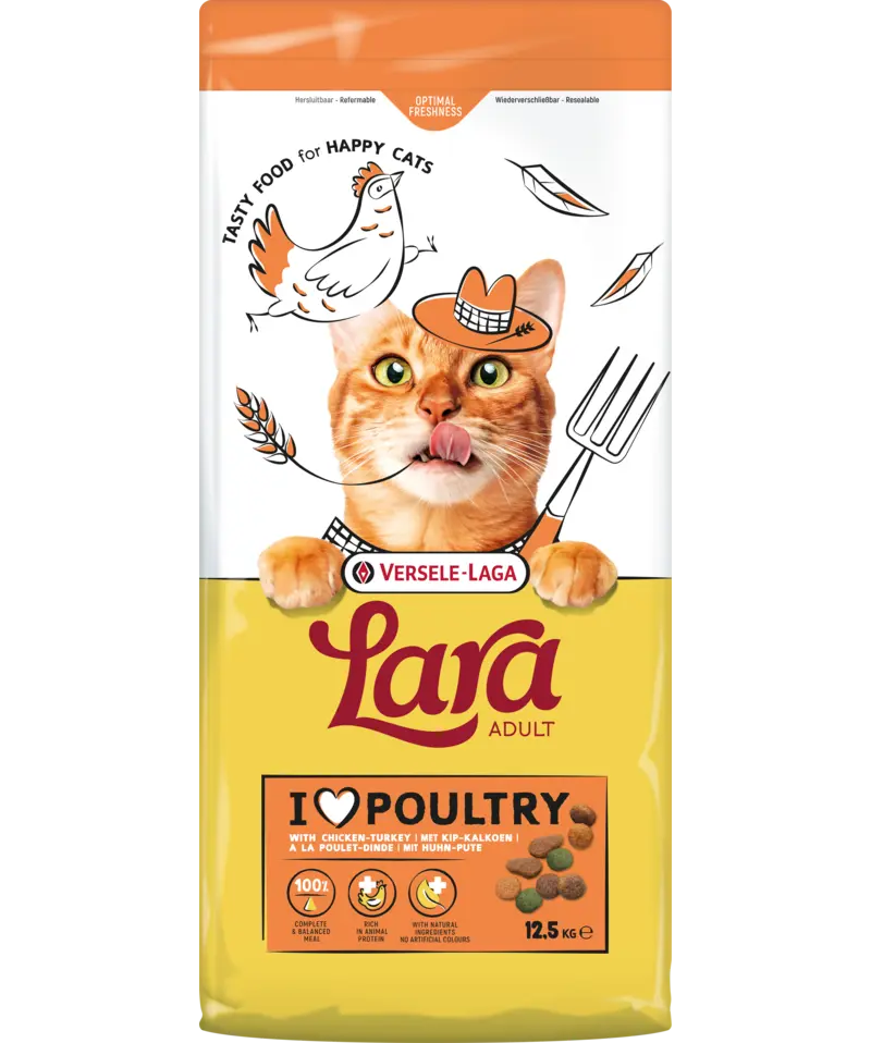 [J25110299] Lara Adult saveur poulet et dinde (12.5 kg) - Versele-Laga