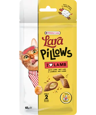 [J25110312] Lara Pillows Happy Chillz Treats à l'agneau (60 g) - Versele-Laga
