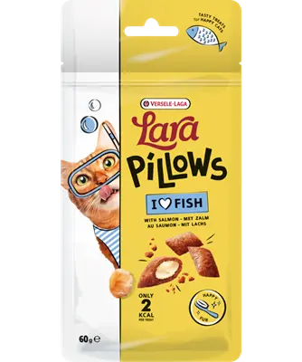 Lara Pillows Happy Fur Treats au saumon (60 g) - Versele-Laga