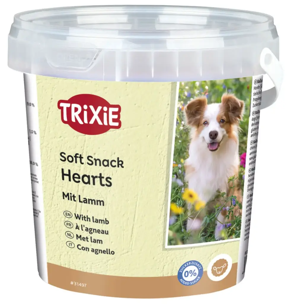 Friandises Soft Snack Hearts à l'agneau (500 g) - Trixie