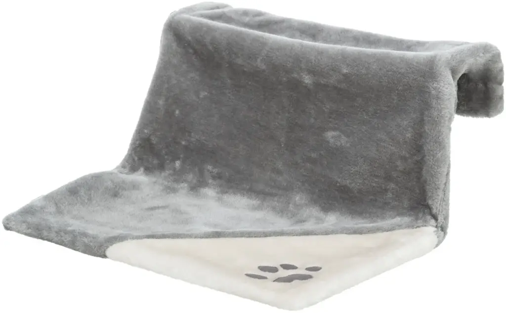 [J25110369] Lit radiateur peluche gris clair - Trixie
