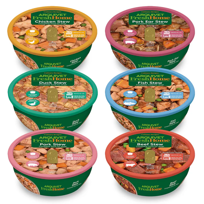 [J25120036] Assortiment de ragoûts (6 saveurs de 280 g) FreshHome - Arquivet