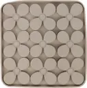Tapis à lécher Klaver carré taupe - Flamingo