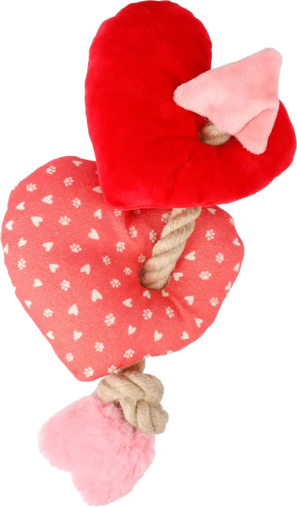 [J26010004] Jouet cœur Saint-Valentin (28 cm) - Flamingo