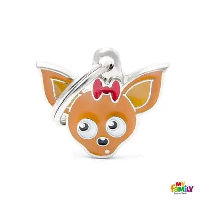 [J26010006] Médaille Friends Chihuahua Marron - MyFamily