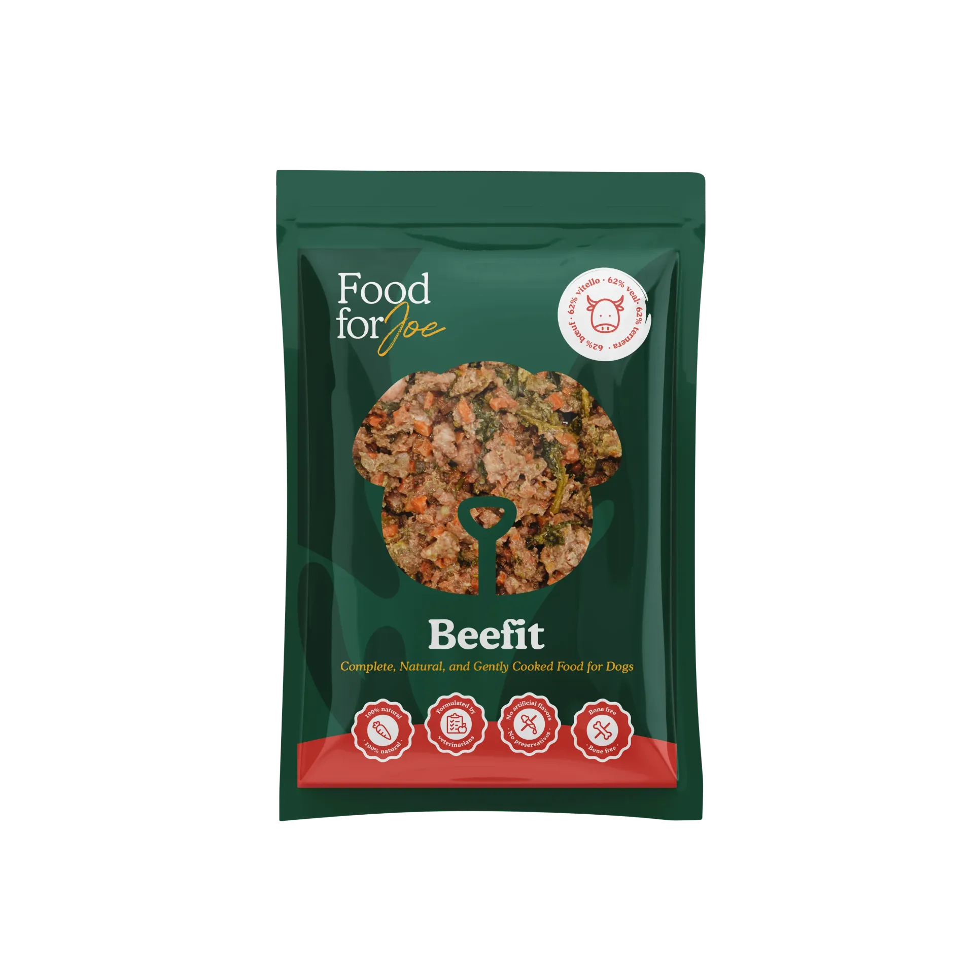[J26010043] Beefit recette cuisinée à base de bœuf pour chien (400 g) - Food for Jo