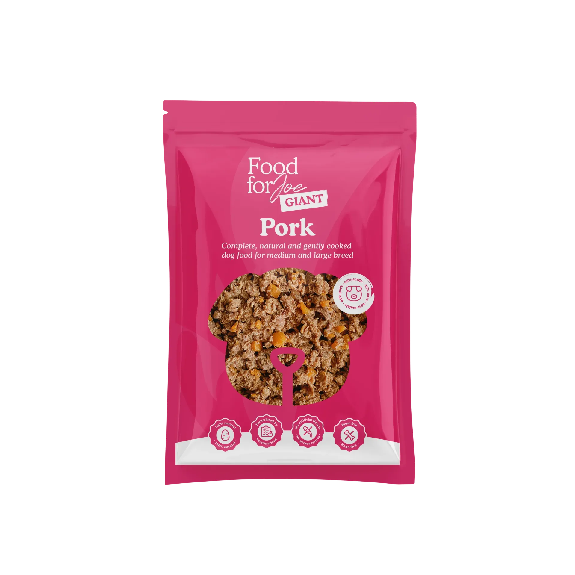 [J26010054] Giant Cerdo recette cuisinée à base de porc pour chien (1.2 kg) - Food For Joe