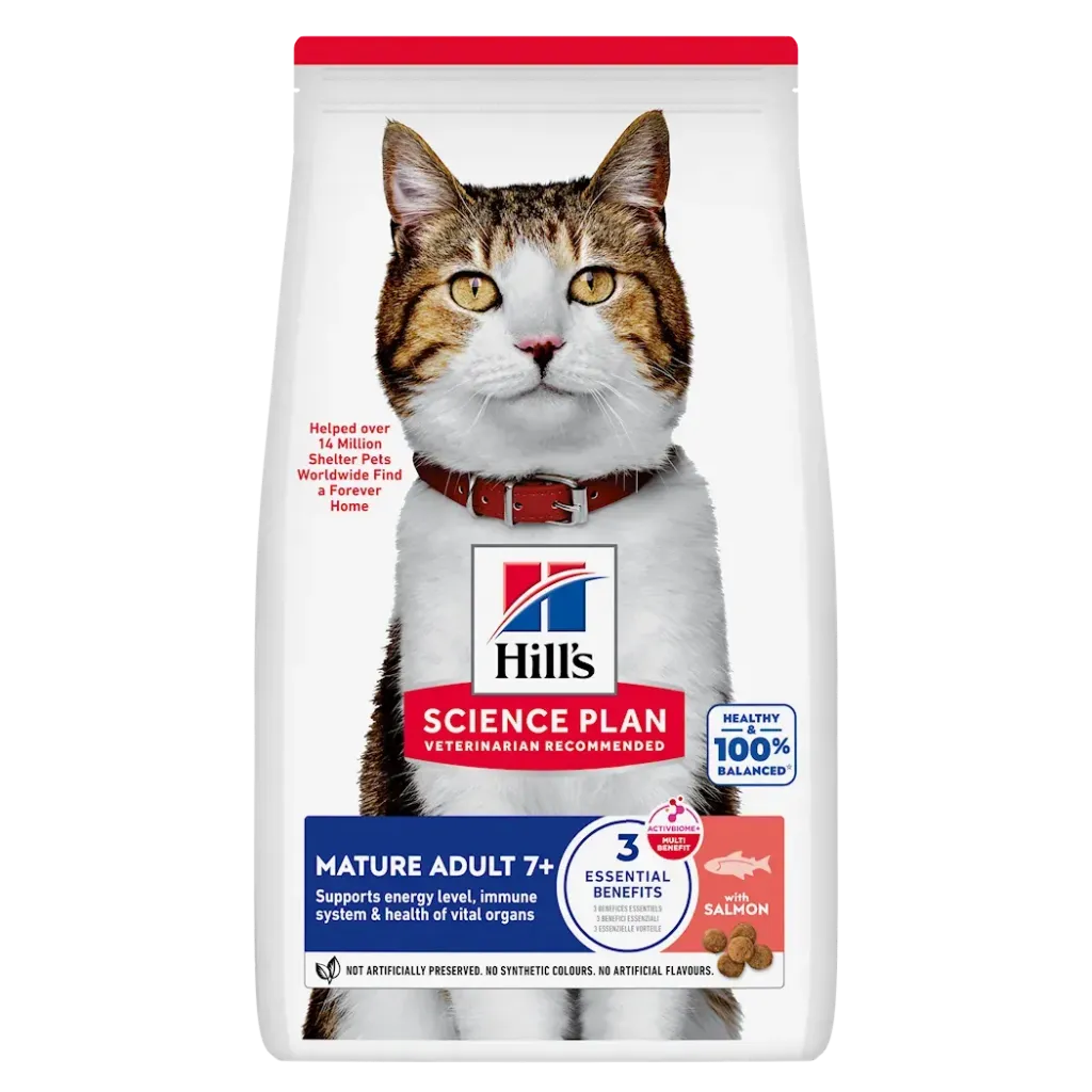 [J26010070] Feline Mature Adult 7+ Saumon (1.5 kg) - Hill's Science Plan