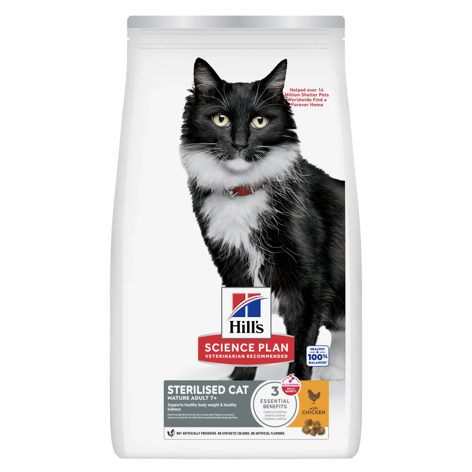 Chat Mature Adult 7+ Sterilised Cat Poulet (7 kg) - Hill's Science Plan
