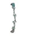 Corde à 4 nœuds chien Jim menthe (57 cm) - Flamingo