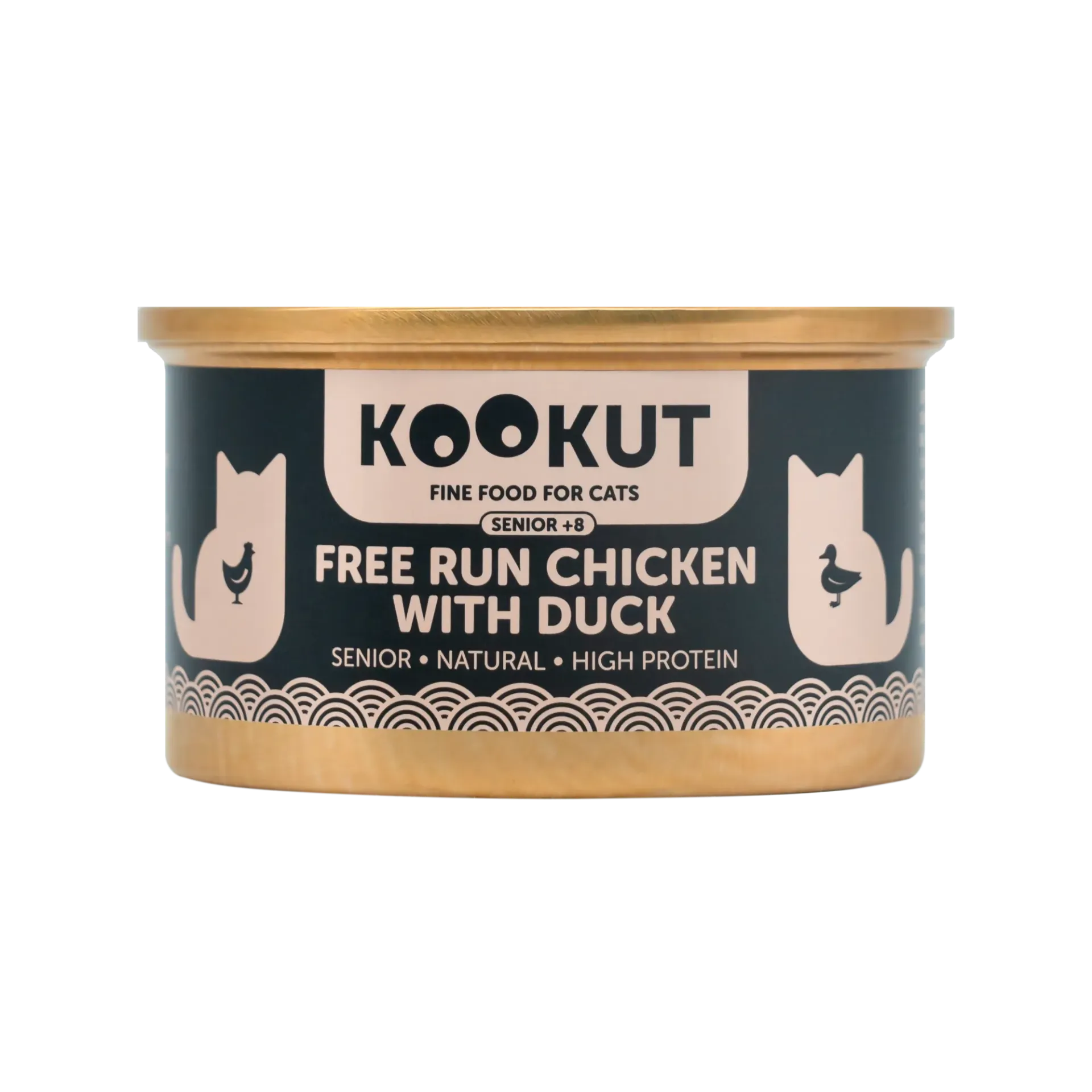 [J26010120] Poulet avec canard pour chat sénior - Filets (70 g) - Kookut