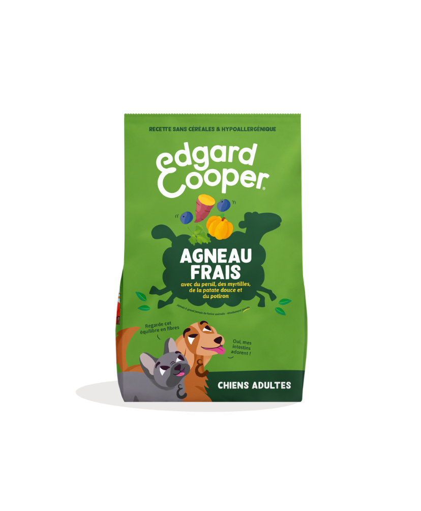 Croquettes chien adulte mini "Irrésistible agneau" sans céréales (3 kg) - Edgard & Cooper