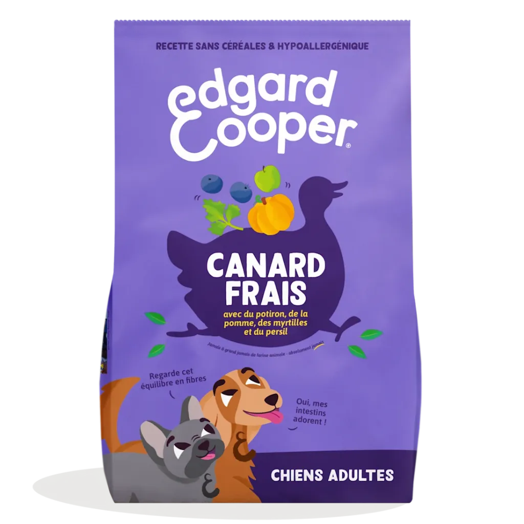 [J26010142] Croquettes chien adulte canard frais sans céréales (7 kg) - Edgard & Cooper