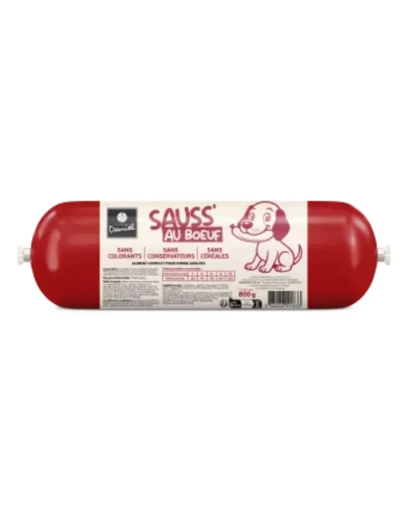 [J26020009] Saucisson au bœuf (800 g) - Les recettes de Daniel