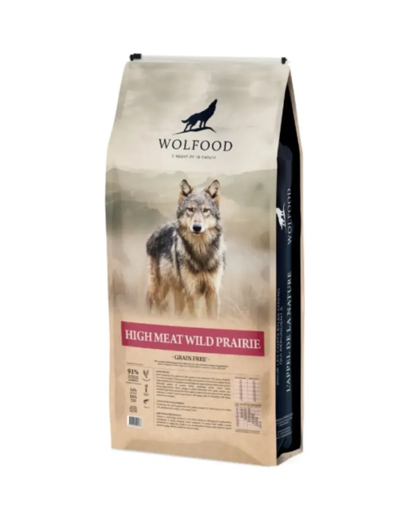 High Meat Wild Prairie grain free - Chiot/Chien adulte/senior (12 kg) - Wolfood