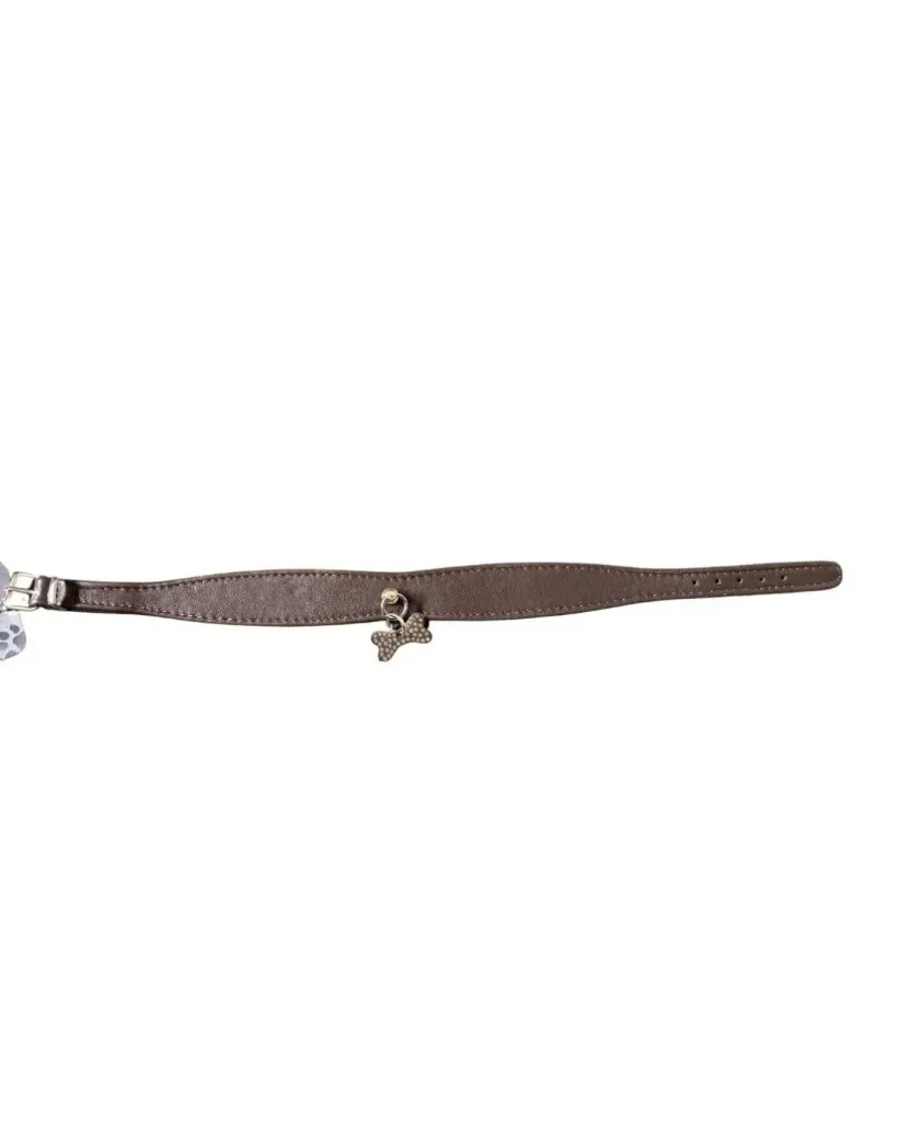 [J26020092] Collier cristal swaroski marron (40 cm) - Bobby