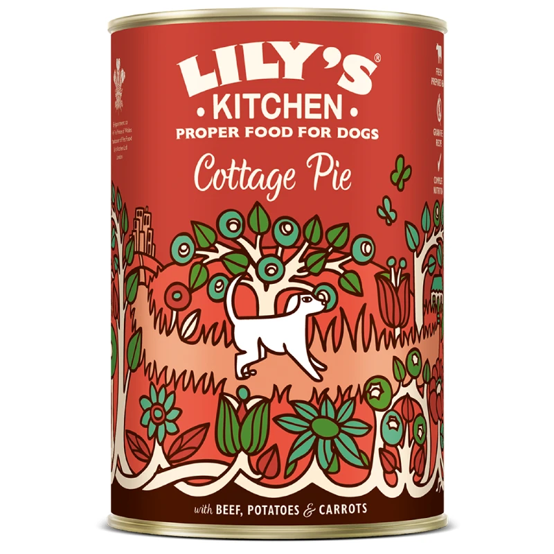 [J26030071] Adulte - Terrine : Cottage Pie : Bœuf et Légumes (boîte 400 g) - Lily's Kitchen