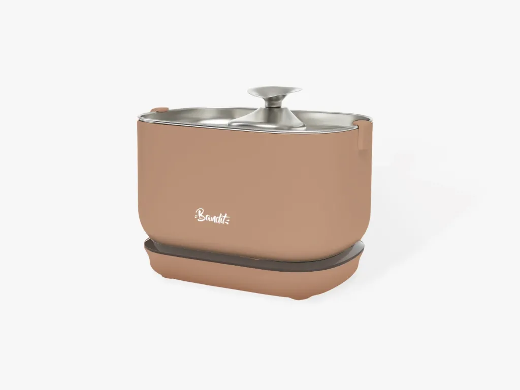 [J26030131] Fontaine à eau sans fil (mocha) - Bandit