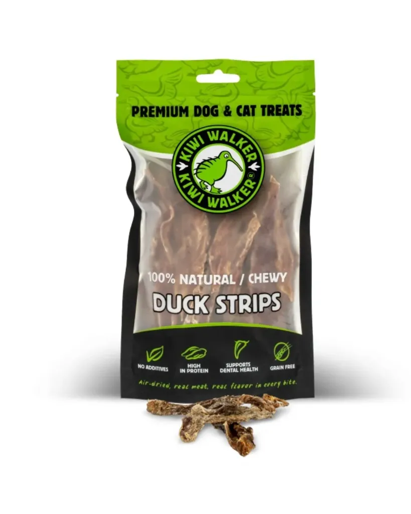 [J26040016] Strips au canard (100 g) - Kiwi Walker
