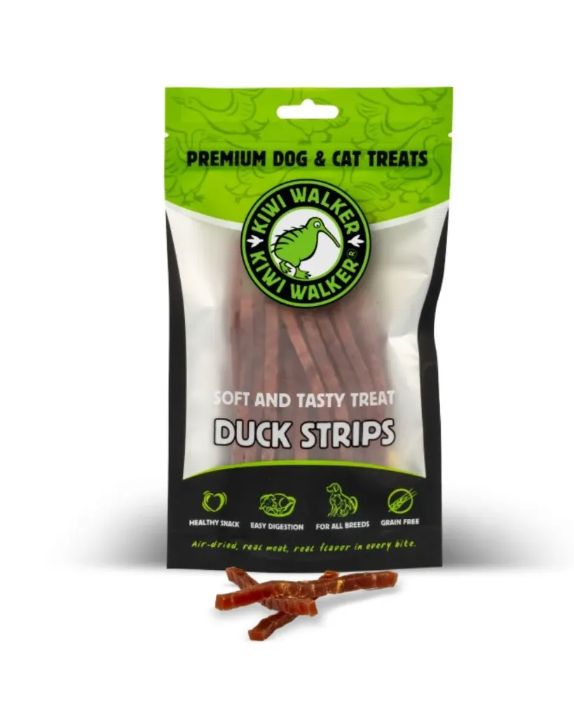 [J26040017] Strips soft au canard (100 g) - Kiwi Walker
