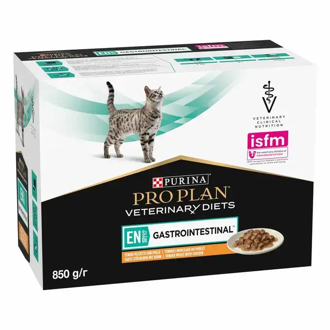 Feline EN St/Ox Gastrointesinal au poulet (10 sachets 85 g) - Purina Proplan Veterinary Diets