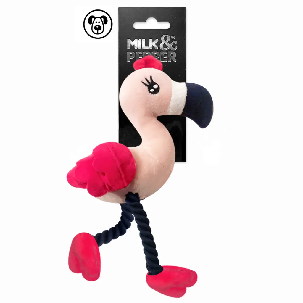 [J26040156] Peluche flamant rose Valentina (21 cm) - Milk&Pepper