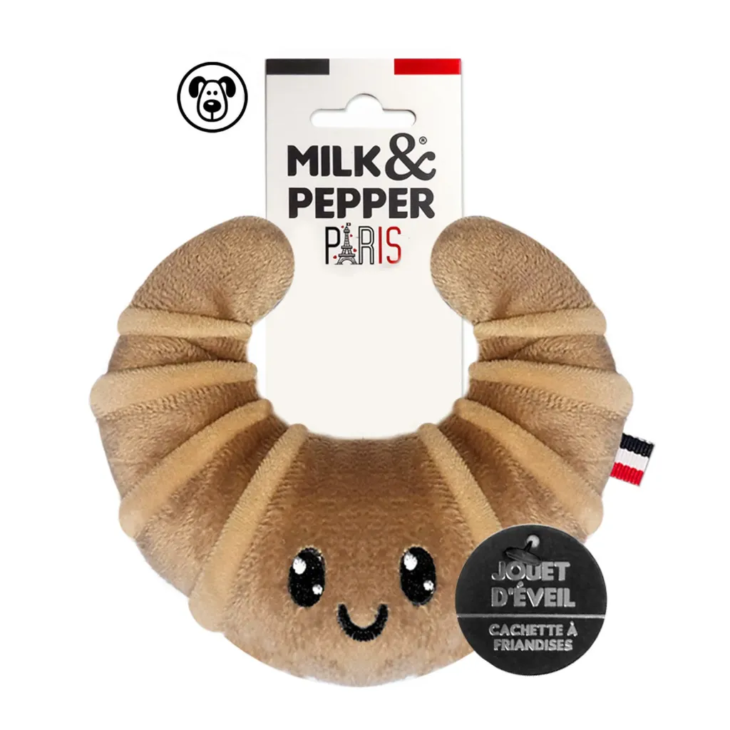 [J26040161] Peluche croissant Florentin jouet d'éveil (13 cm) - Milk&Pepper