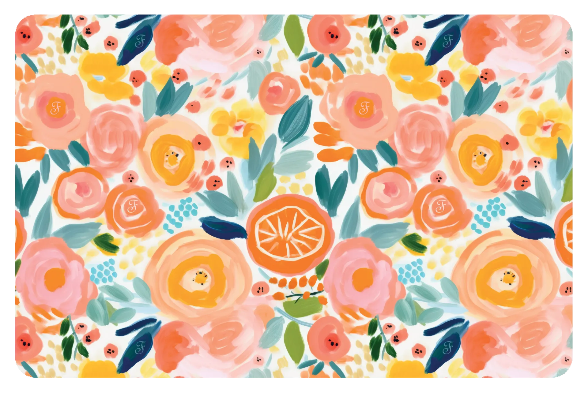 [J26040270] Tapis pour bol Blossom (43 x 28 cm) - Ferribiella