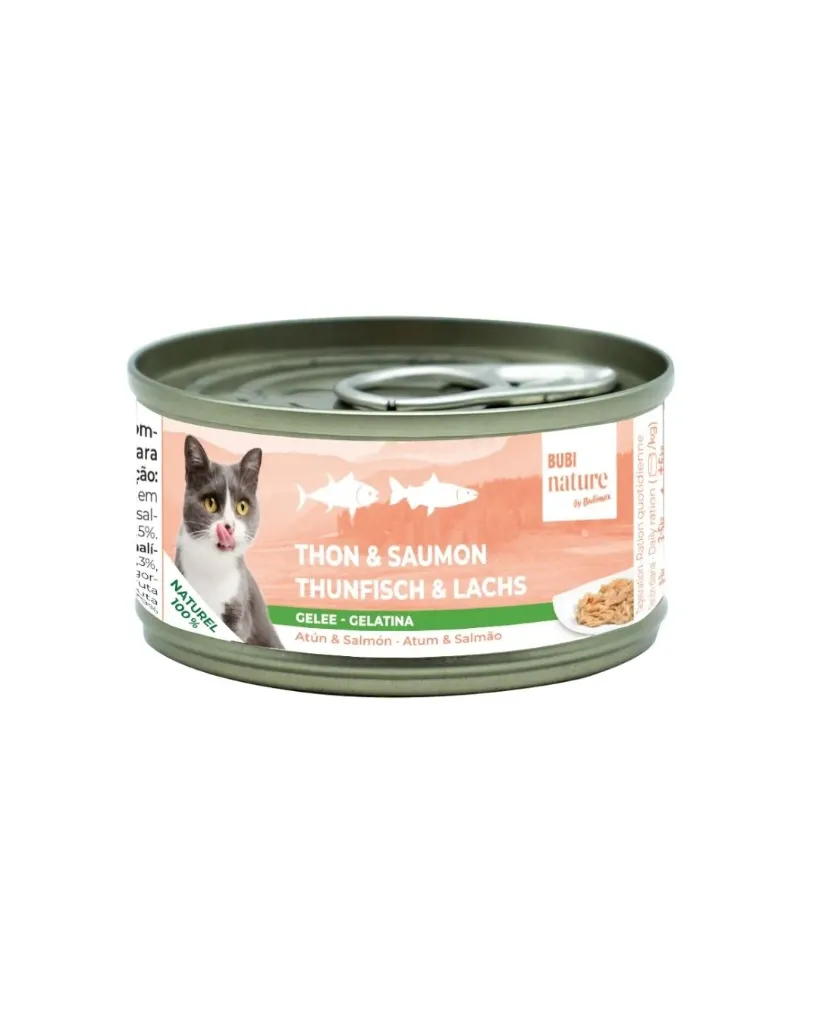 Pâtée en gelée au thon et saumon pour chat (70 g) - Bubimex
