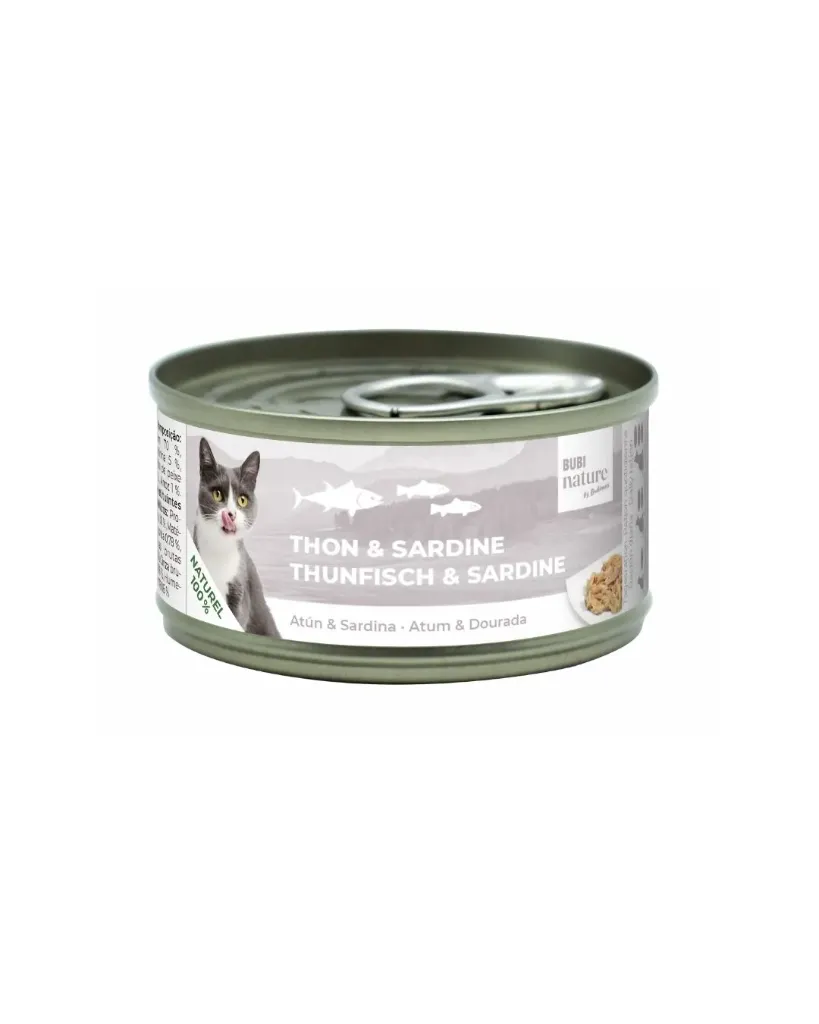 [J26050005] Pâtée en gelée au thon et sardine pour chat (70 g) - Bubimex