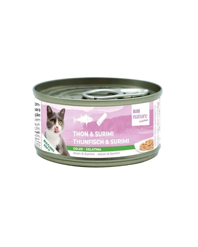 Pâtée en gelée au thon et surimi pour chat (70 g) - Bubimex