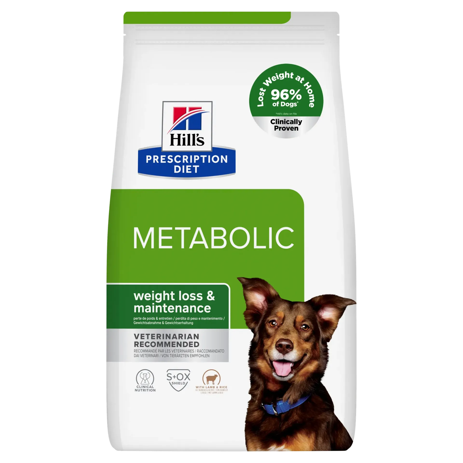 Croquettes Canine Metabolic à l'agneau et riz (12 kg) - Hill's Prescription Diet