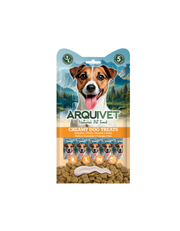 [J26060020] Snack crémeux au poulet - Creamy Dog Treats (5 sticks 15 g) - Arquivet