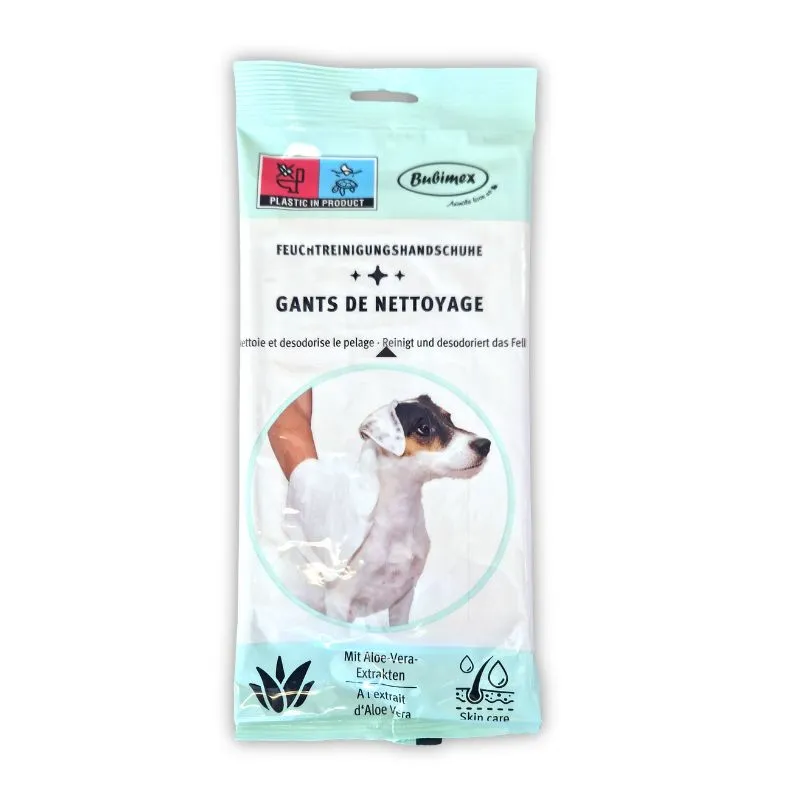 Gants de nettoyage jetables chien (5 gants) - Bubimex