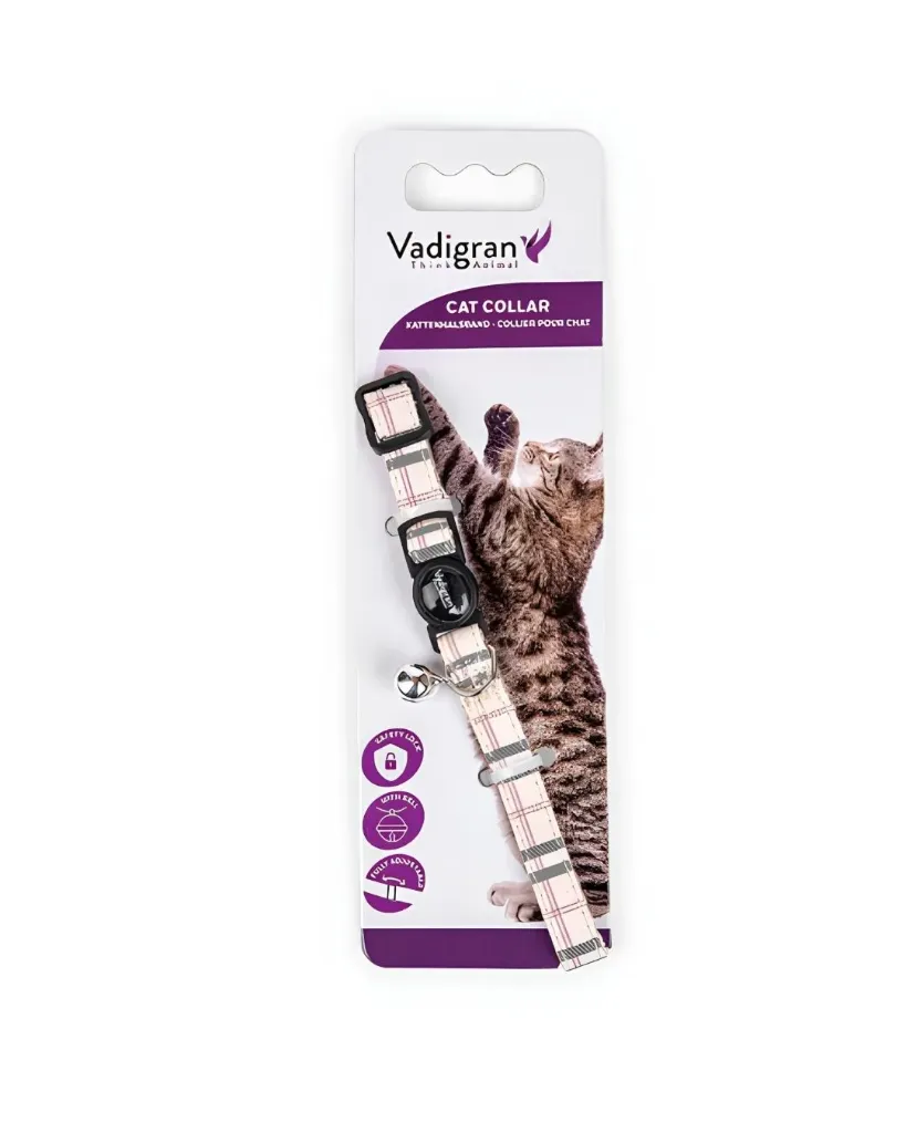 [J26060043] Collier chat en nylon Tartan (XS) - Vadigran