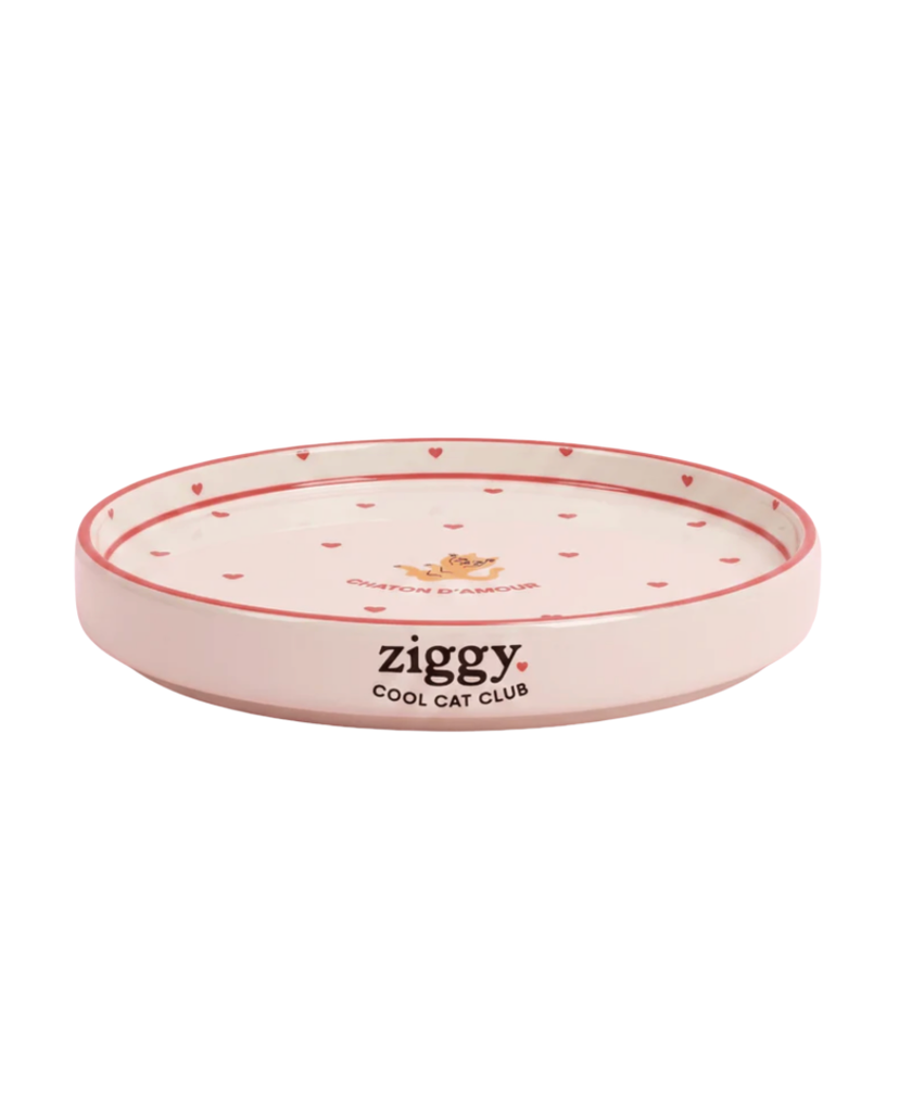 [J26060210] Assiette Chaton d'Amour - Ziggy