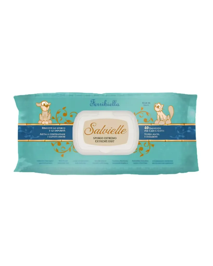 NEW - Lingettes humides sale extrême (40 lingettes) - Ferribiella
