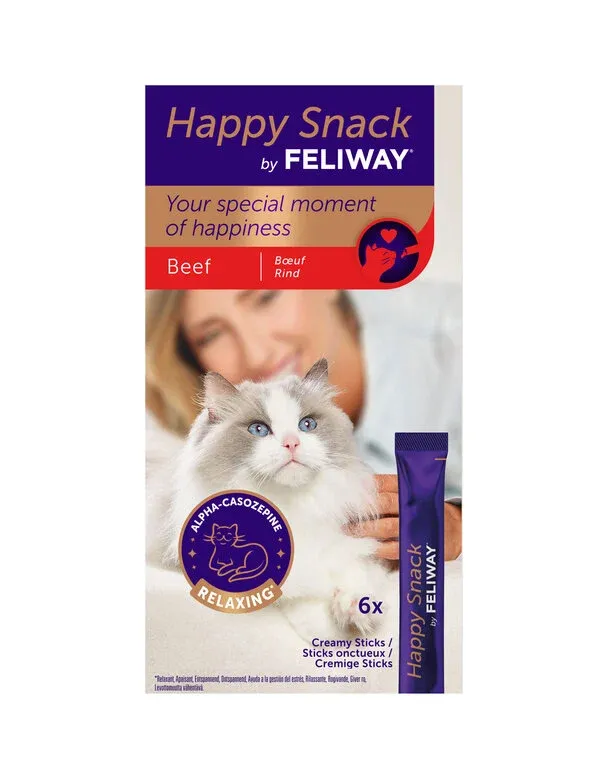 [J26060240] Happy Snack boeuf (6 sticks 15 g) - Feliway